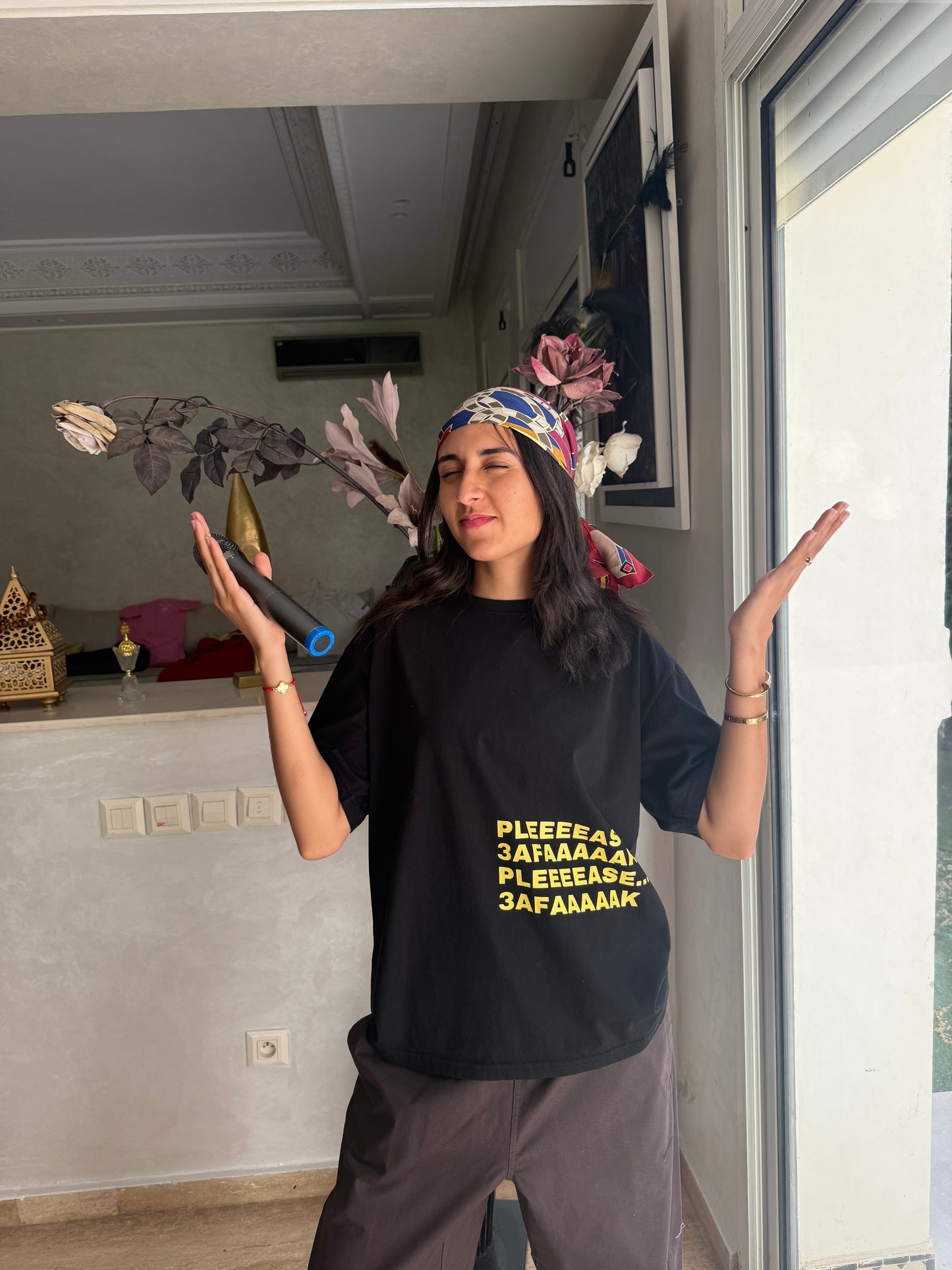 "3afak! Diha Frassek" Focus Tee